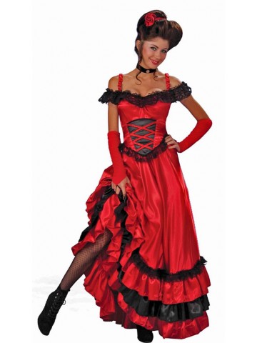Красно-черный костюм танцовщицы