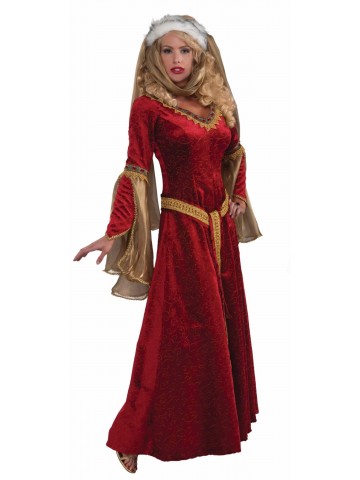 Красный костюм королевы эпохи возрождения