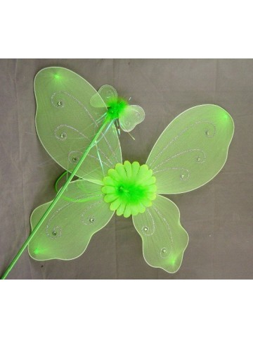 Крылья бабочки зеленые
