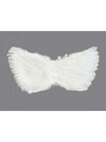 Крылья перьевые белые 80 х 40 см