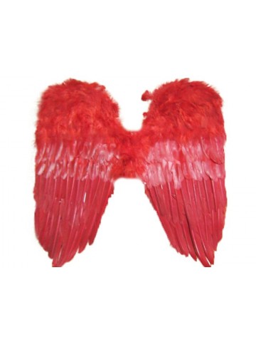 Крылья перьевые красные широкие 50х50