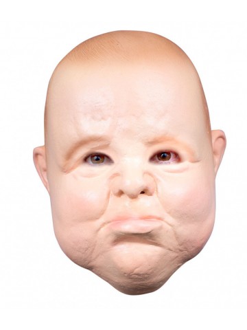 Латексная маска Малыш с надутым лицом