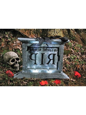 Надгробная плита с чёрной розой 50 см
