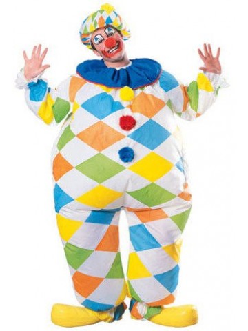 Надувной костюм веселого клоуна