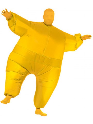 Надувной костюм желтого человека