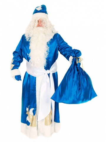 Новогодний костюм Деда Мороза в синем