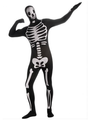 Обтягивающий костюм скелета Вторая кожа