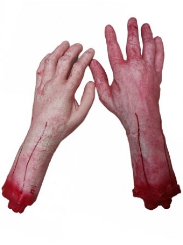 Окровавленные отрубленные руки