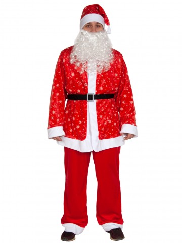 Плюшевый костюм Санта Клауса для взрослых