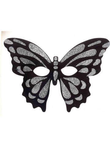 Полумаска серебристой бабочки