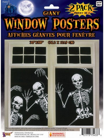 Постер Скелет на окно