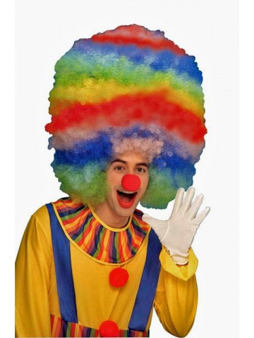 Разноцветный мега-парик клоуна