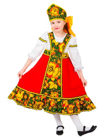 Русский костюм Ульянка Хохлома с кокошником