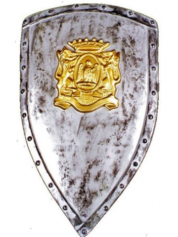 Щит с золотым гербом