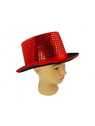 Шляпа джазовая красная