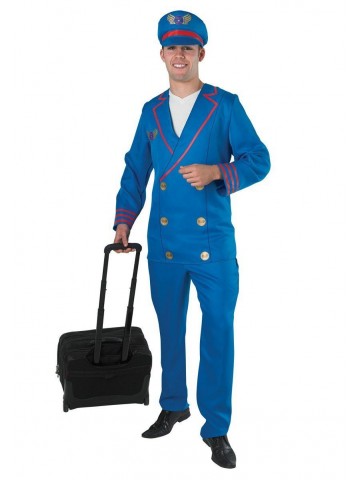 Синий костюм пилота фото