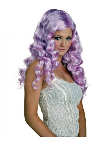 Светло-лиловый парик с кудряшками