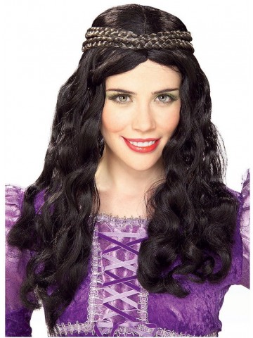 Темноволосый парик принцессы Ренессанса