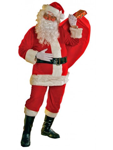 Велюровый костюм Санта Клауса