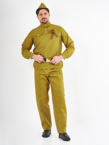 Военный мужской костюм из саржи