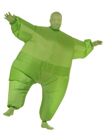 Зеленый надувной костюм фото