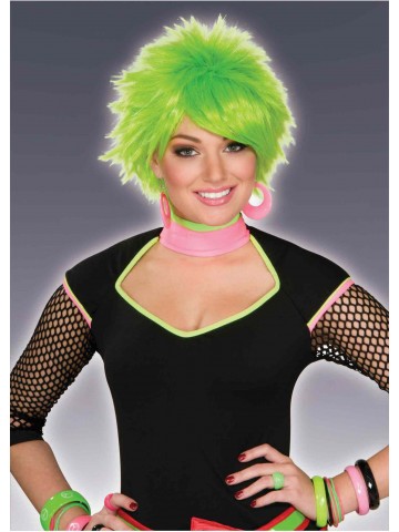 Зеленый парик диско