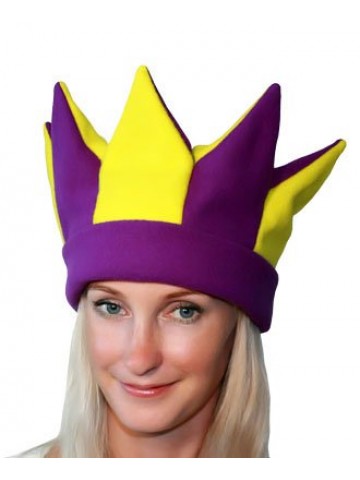 Желто-фиолетовая шапка петрушки и скомороха