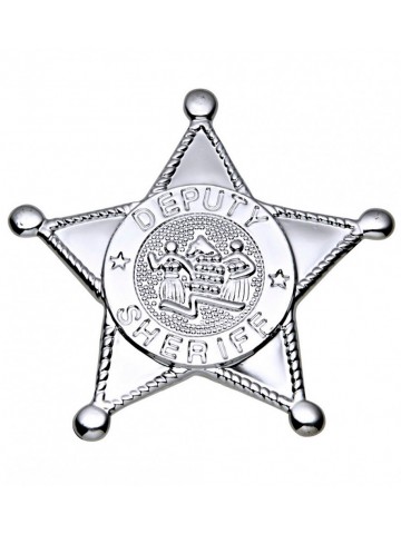 Звезда шерифа серебряная