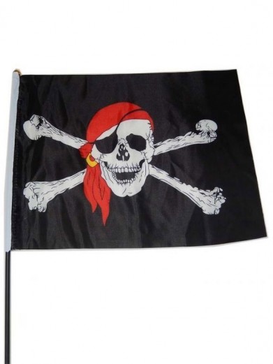 Большой пираткий флаг 140 х 90 см