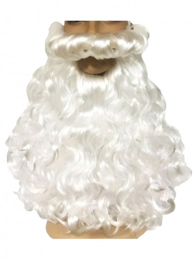 Борода Деда Мороза густая люкс