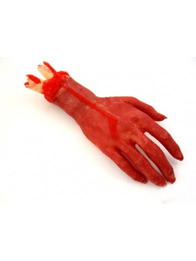 Бутафорская красная оторванная рука