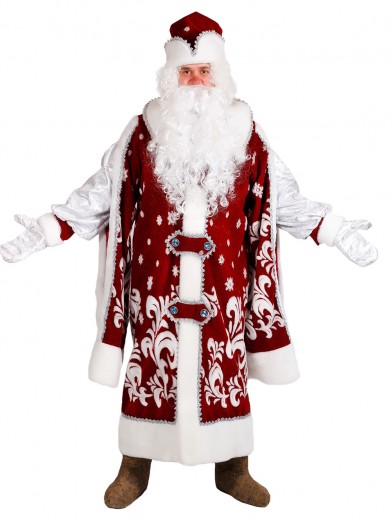 Царский костюм Деда Мороза для взрослого