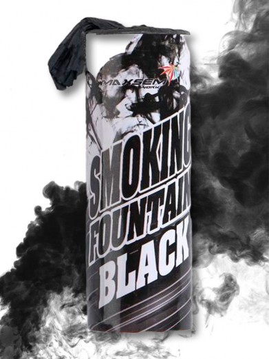 Черный цветной дым для фотосессий