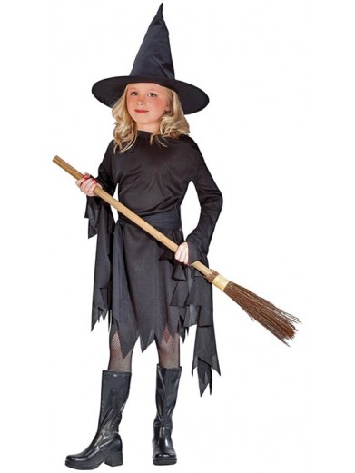 Детский костюм чёрной ведьмочки