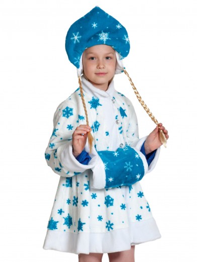 Детский костюм белой снегурочки