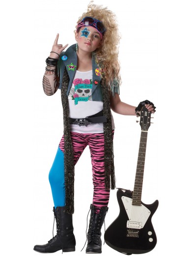 Детский костюм гламурной рокерши 80-х