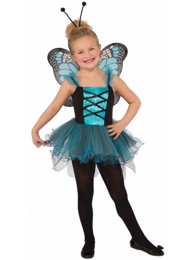 Детский костюм голубой бабочки