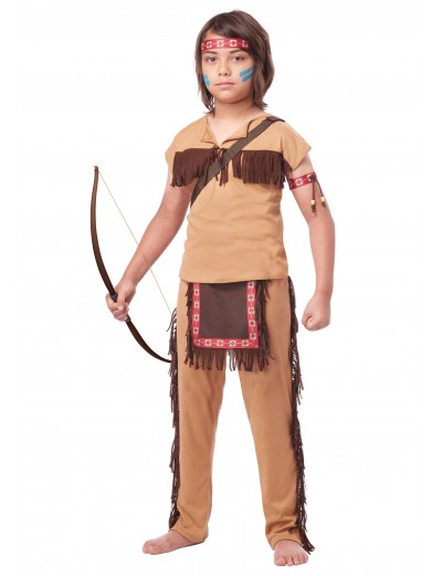 Детский костюм храброго индейца фото