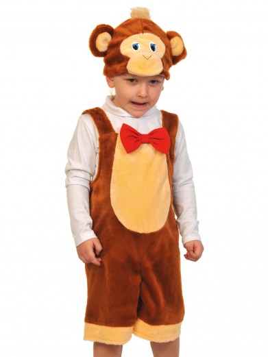 Детский костюм обезьяны в пюшевом комбинезоне
