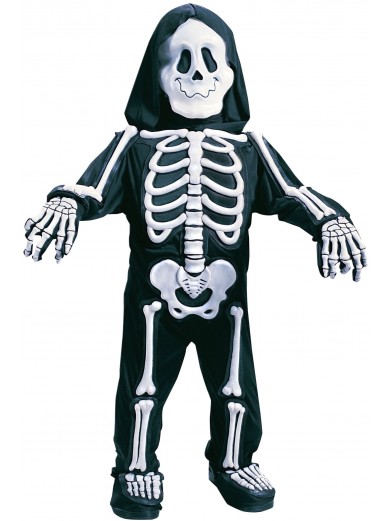 Детский костюм Скелетик белый