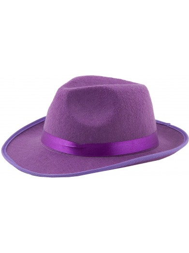 Фиолетовая гангстерская шляпа
