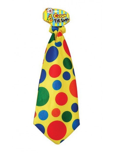 Галстук Клоуна в разноцветный горошек