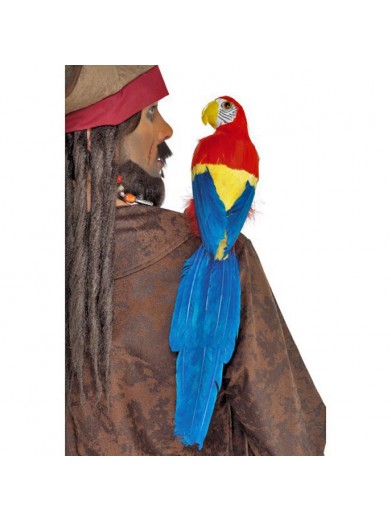 Яркий попугай 50 см