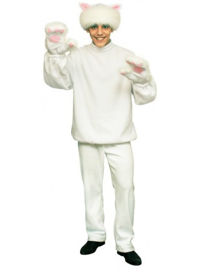 Карнавальный костюм Белого Кота  взрослый
