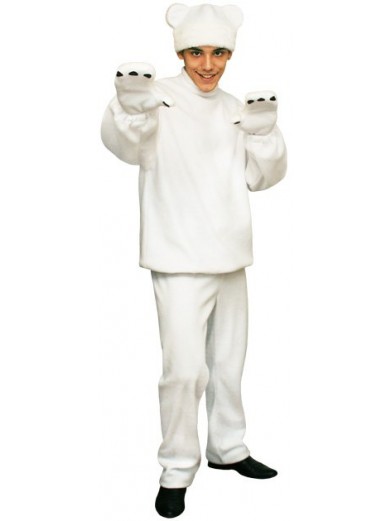 Карнавальный костюм Белый Медведь взрослый