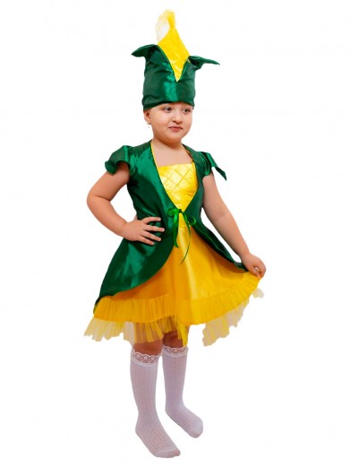 Карнавальный костюм кукурузы для девочки