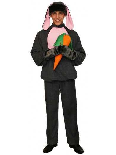 Карнавальный костюм Серый Заяц мужской