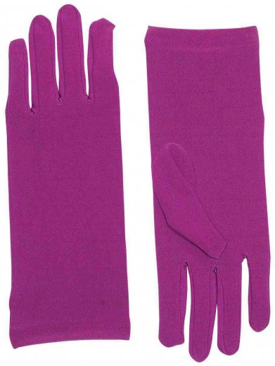 Короткие лиловые перчатки