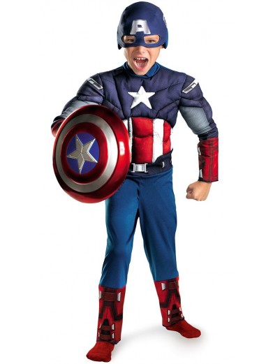 Костюм Капитан Америка с мускулами