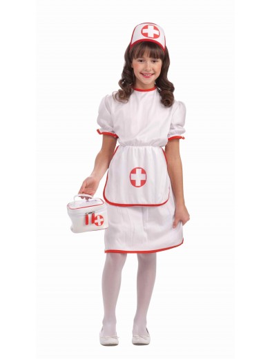 Костюм медсестры детский белый фото